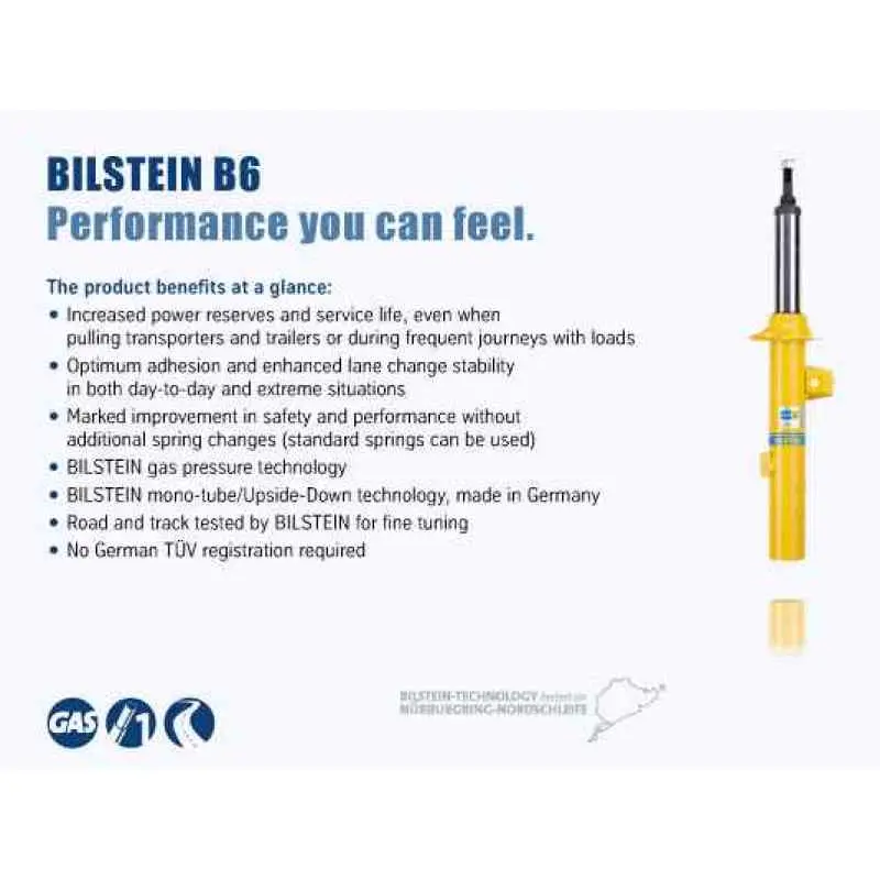 Bilstein B6 13-15 BMW X5 Rear Left 46mm Monotube Shock Absorber