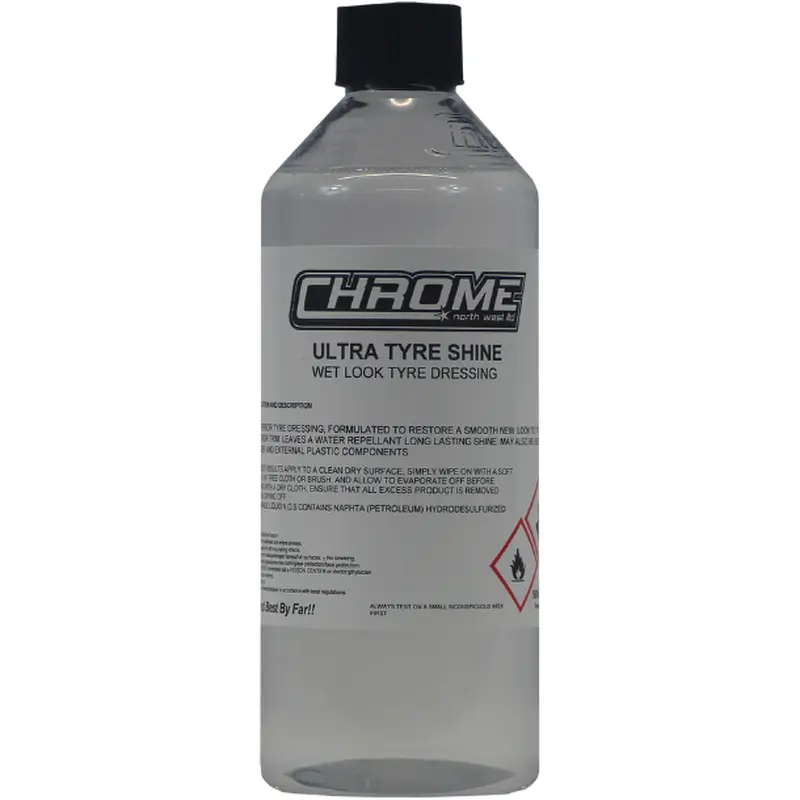 Chrome Ultra Tyre Shine  High-Gloss, Long-Lasting Tire Dressing