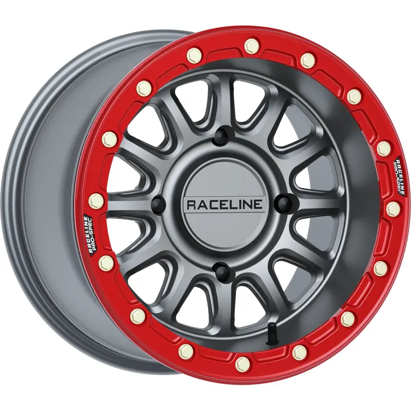 ALPHA WHEEL 4/156 GUNMETAL/RED 15X7 (+10MM)