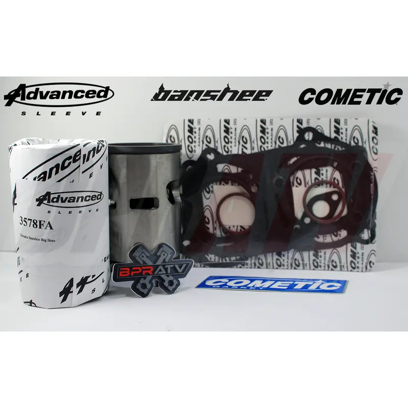 Yamaha Banshee 66mm 68mm 70mm Big Bore OEM Cylinder Sleeve Kit & Cometic Gasket