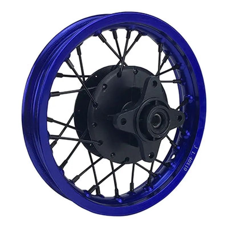 Rim Wheel - Rear - 10.0 x 1.4 Inch - 12mm ID - 28 Spokes - Tao Tao DB10 with Drum Brake - BLUE