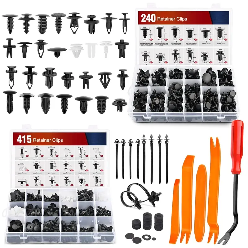 700 Pcs Bumper Retainer Clips Car Push Retainer Kit