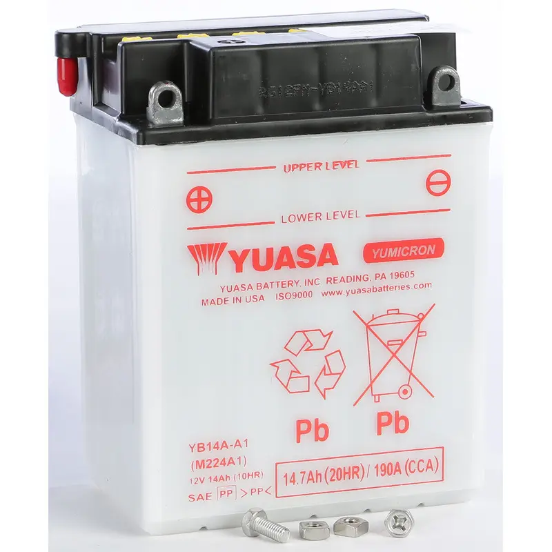 YUASA BATTERY YB14A-A1 CONVENTIONAL YUAM224A1