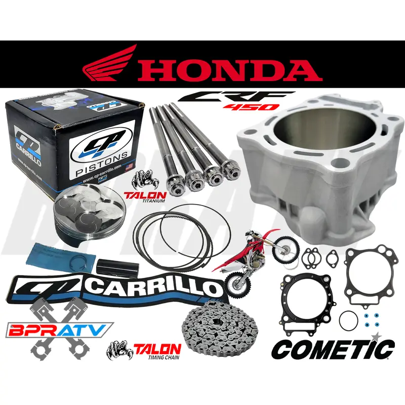 05-17 Honda CRF450X CRF 450X 100mm Big Bore Cylinder CP Piston Race Top End Kit