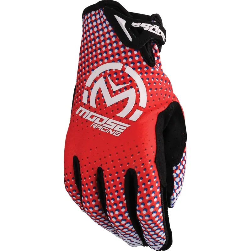 MOOSE OFFROAD SX1 Gloves - Red/White/Blue - Small 3330-8060