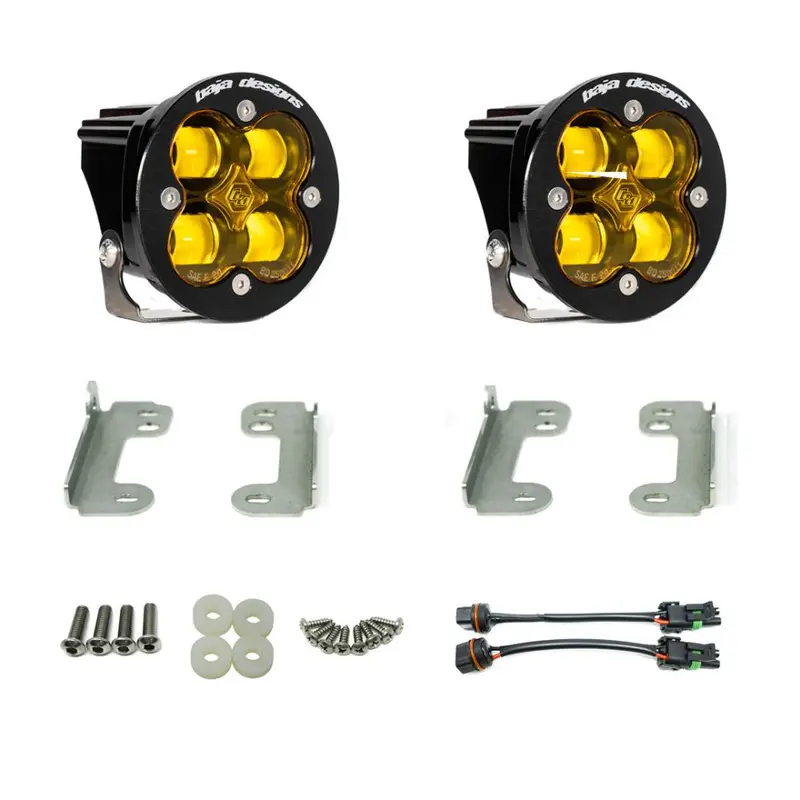 Baja Designs Fog Pocket Light Kit Squadron-R Series SAE Pattern Clear Lens 448143