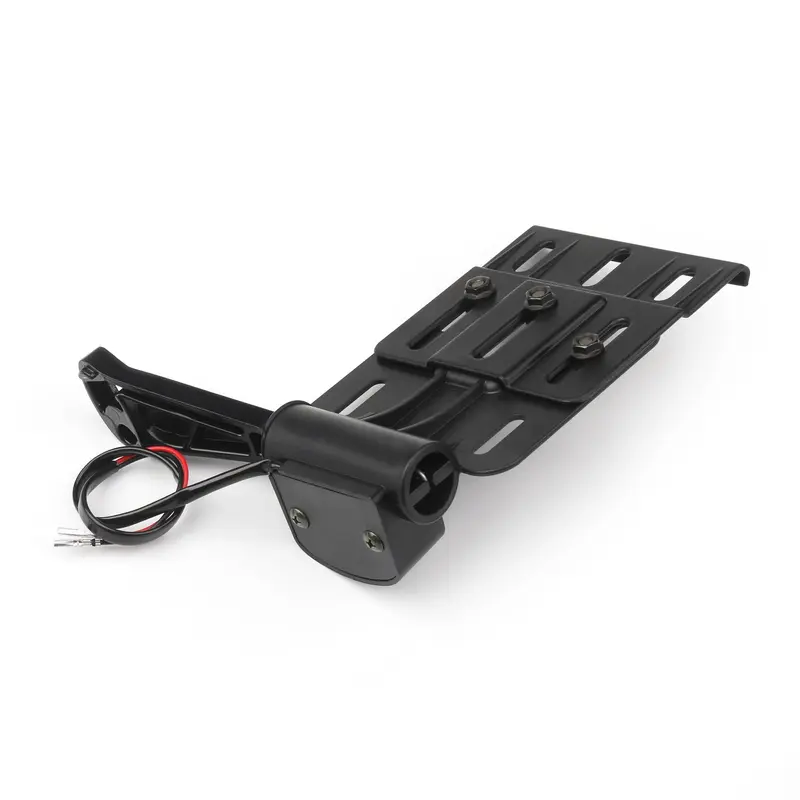 06-11 Harley Sportster 1200 XL1200L LED Side Mount License Plate Light Black