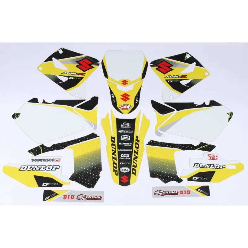 D'COR SUZUKI RACELINE GRAPHICS COMPLETE KIT WHITE 20-40-125