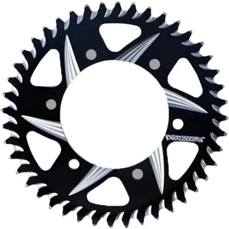 VORTEX CAT5 REAR ALUMINUM SPROCKET BLACK 43T 251AZK-43