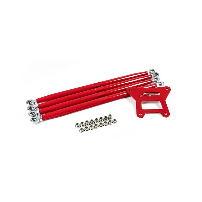 Adjustable Rear Radius Arms Red Polaris RZR Turbo S (2018-2021)