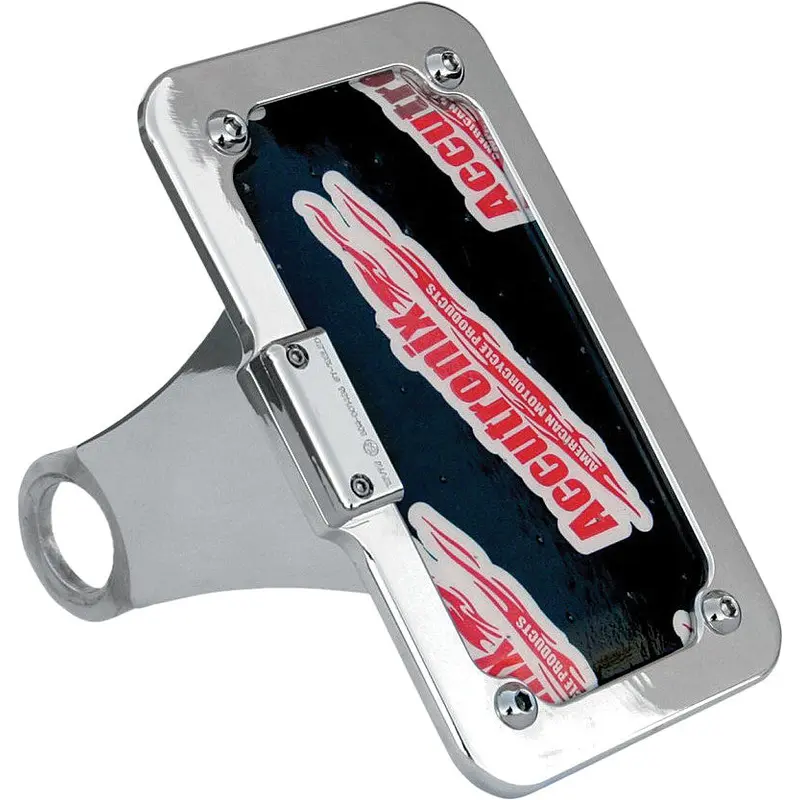 ACCUTRONIX SIDE MOUNT LICENSE PLATE CHROME XL LPF114HV-C