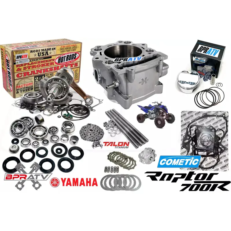 09+ Raptor 700 Big Bore Stroker 780cc Complete Motor Rebuild Stage 3 Hotcams Kit