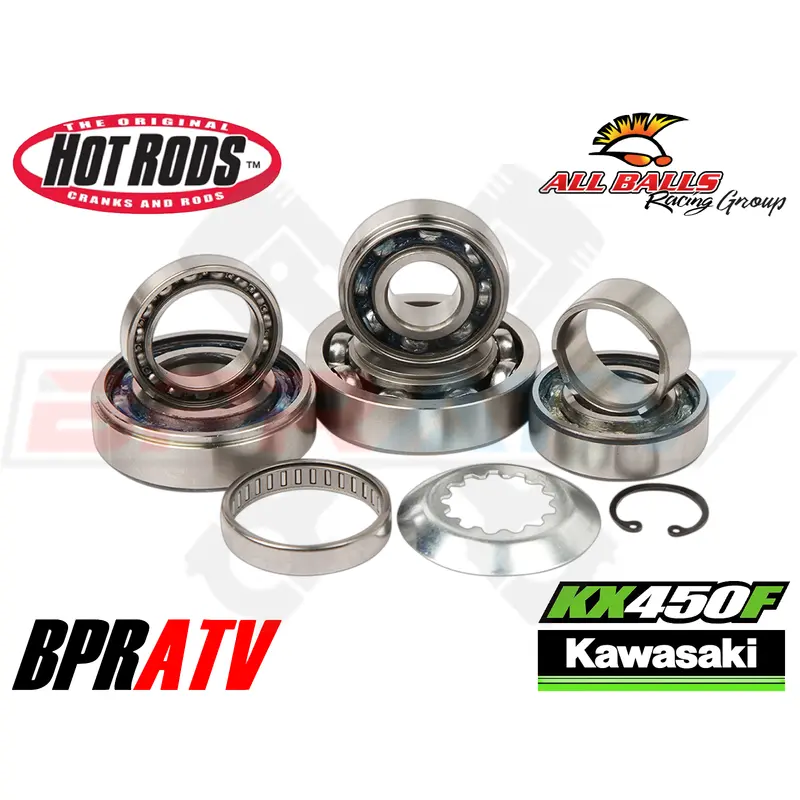 09-21 Kawasaki KX450F KX 450F Hot Rods TBK Heavy Duty Transmission Bearings Kit