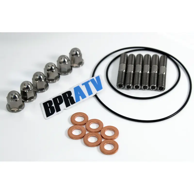 YZ250 Cylinder Head Repair Install Upgrade Titanium Head Stud Kit Cap Nuts Oring