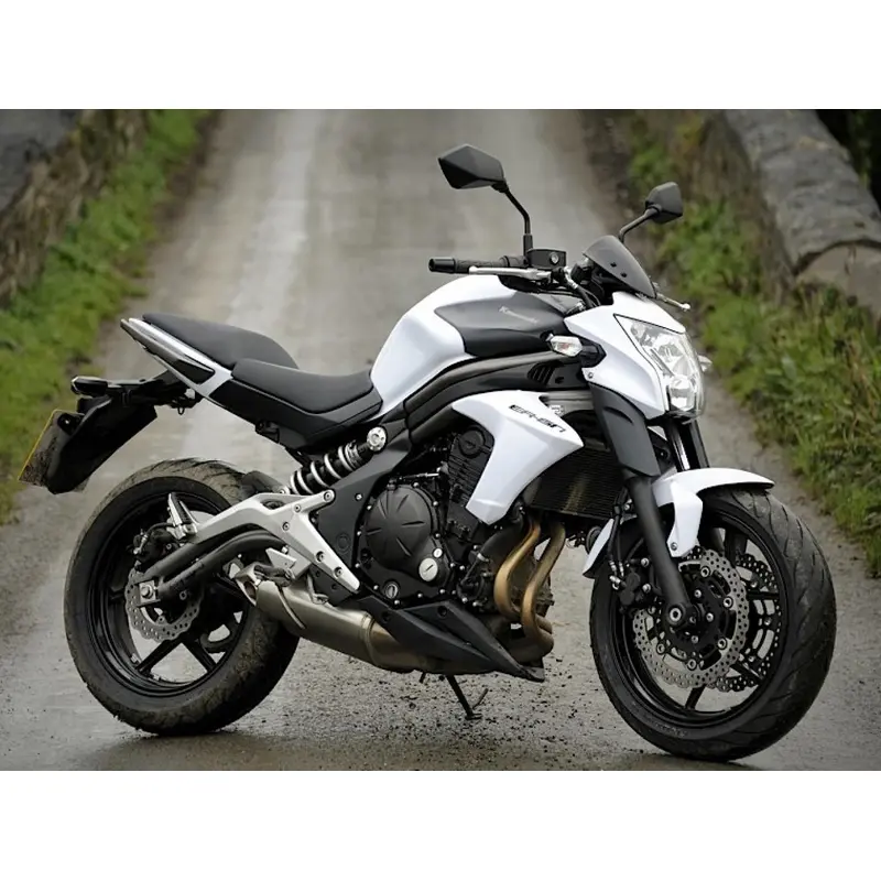 Amotopart 2012-2016 Kawasaki ER-6N Black White Fairing Kit