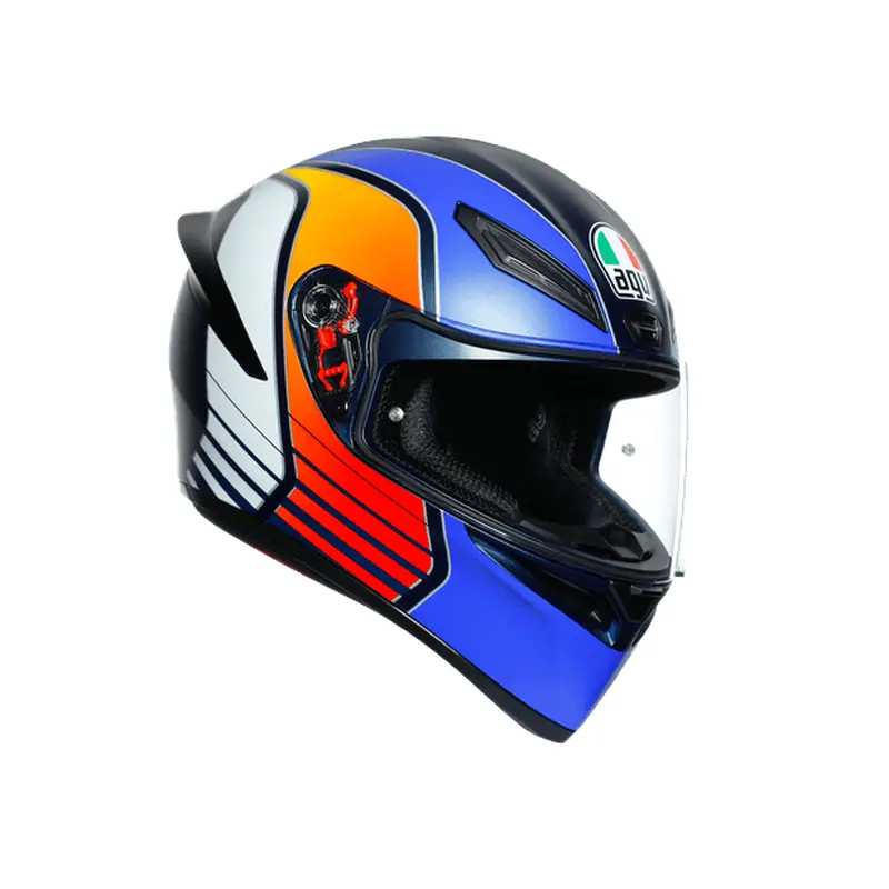 AGV K1 MULTI ECE DOT - POWER MATT DARK BLUE/ORANGE/WHITE
