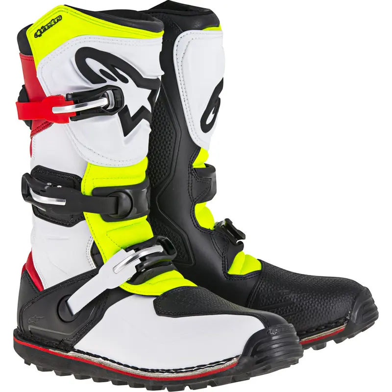 Tech T Boots White/Red/Yellow/Black Sz 12
