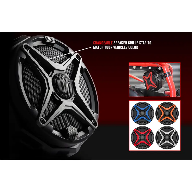 Interchangeable Color Grilles for SSV Works 6.5" Speaker (1 Pair)