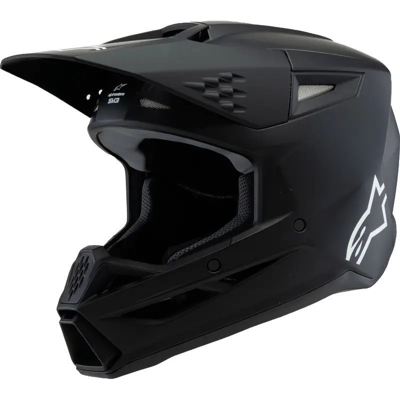 Sm3 Youth Solid Helmet Black Matte Ym