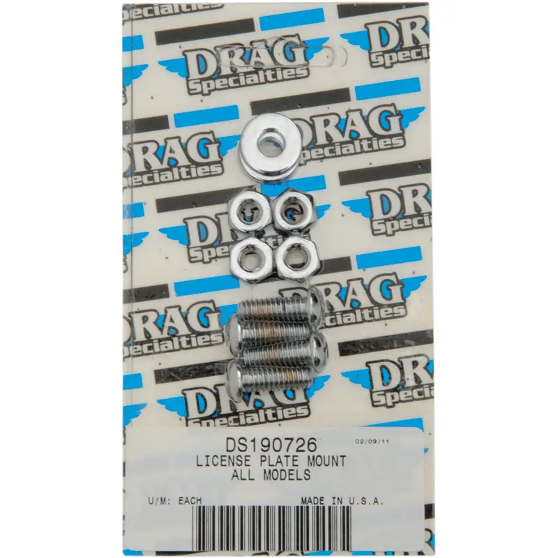 DRAG SPECIALTIES Mount Bolt Set - Socket Head - License Plate MK190