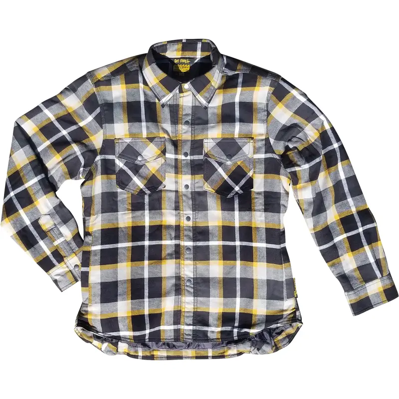 Women's Covert Flannel White/Yellow Sm