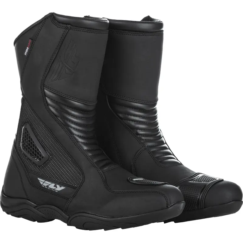 FLY RACING Milepost Boots Black Size 12 - Durable and Stylish Riding Footwear
