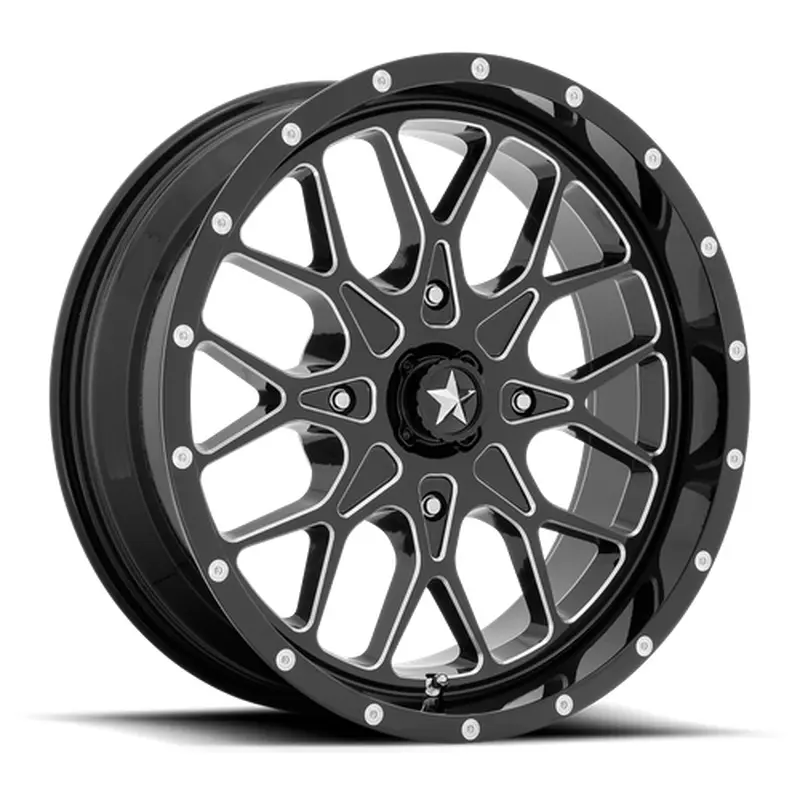 PORTAL UTV 22X7 4X156 115 G-BLK-MILL +0