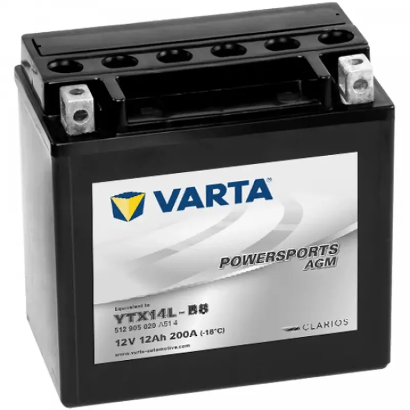 VARTA Powersports AGM YTX14L-BS (12 Ah)