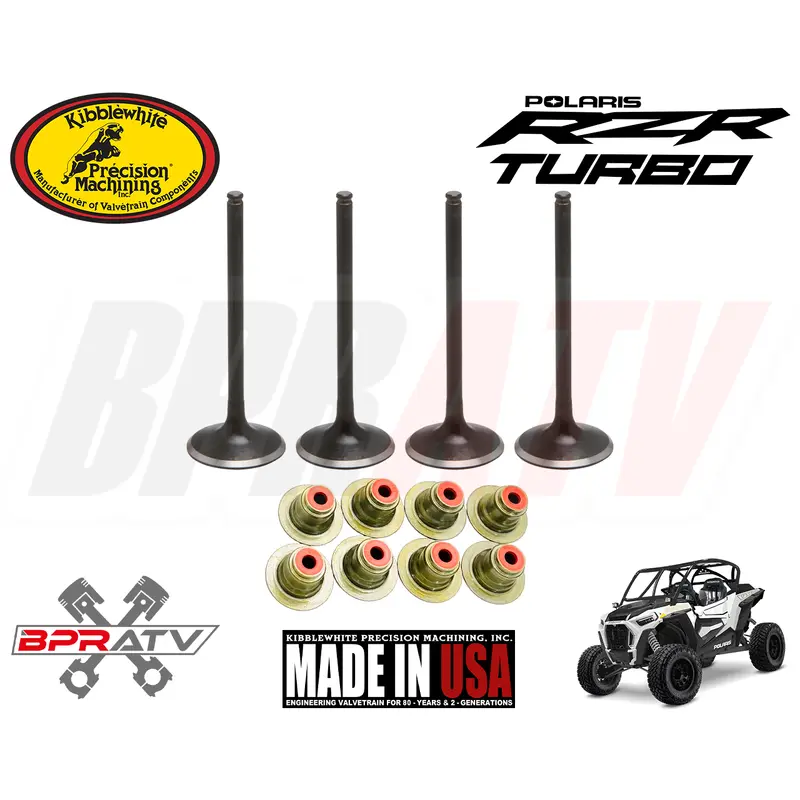 Polaris RZR XP Turbo OEM Kibblewhite Head Replacement EXHAUST Valves & RED Seals