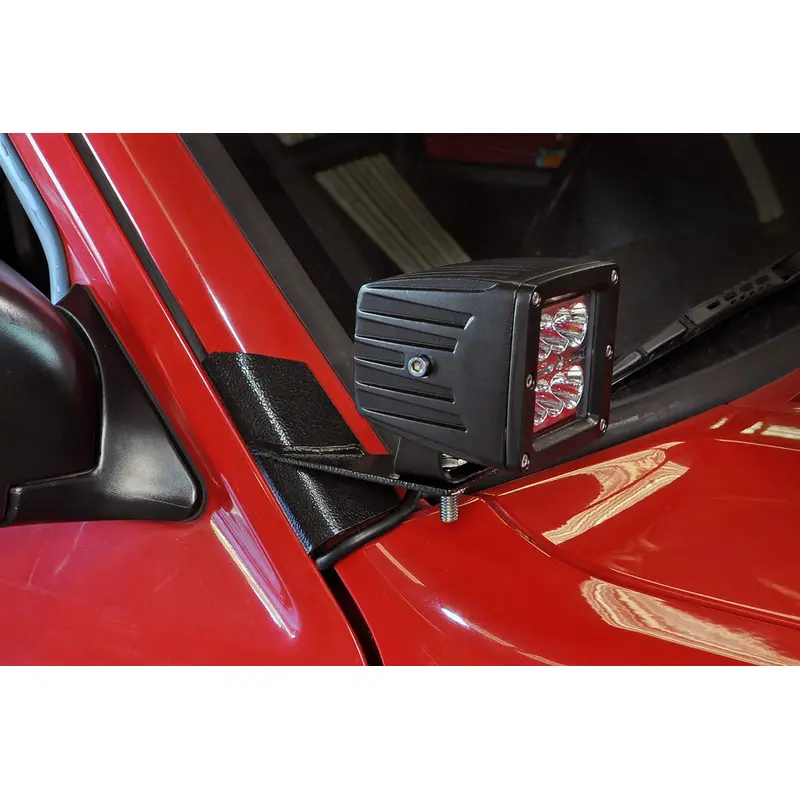 LED Light Mount | Lower A-Pillar | Pod Pair | Jeep Cherokee XJ 2WD/4WD (84-01) | 70525