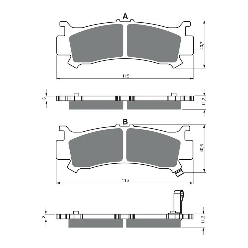 GOLDfren Brake Pads Off-Road Racing GF383 - K5 ( PR522 )