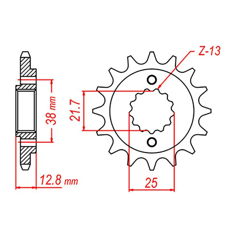 MTX 511 Steel Front Sprocket #520