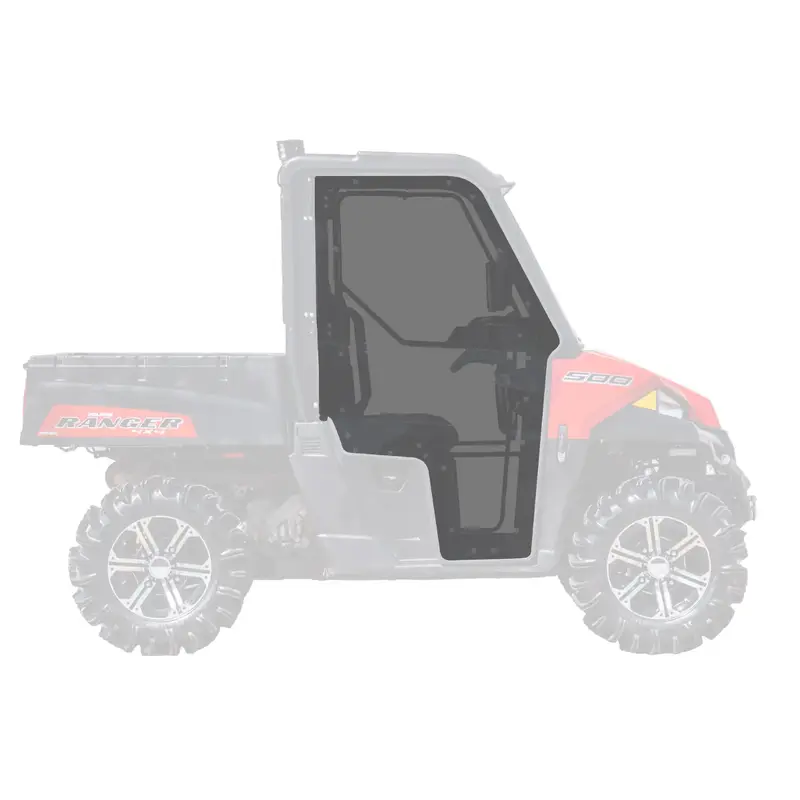 POLARIS RANGER CAB ENCLOSURE DOORS CLEAR, SUPER ATV DOOR-P-RAN-MID-001-72