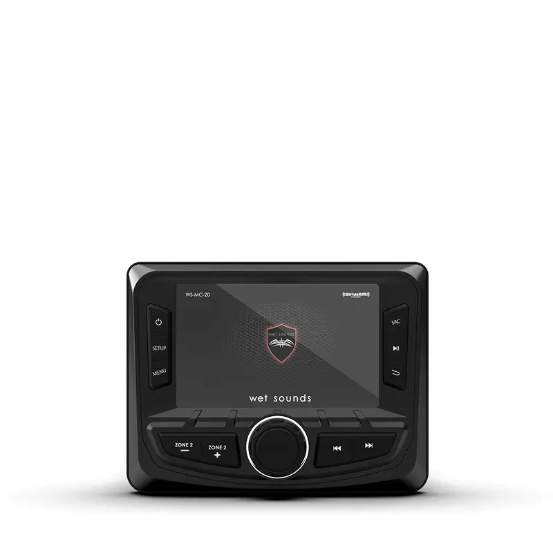 WS-MC-20 | Wet Sounds 2-Zone Media Center w/ SiriusXM-Ready and NMEA 2000 Connectivity