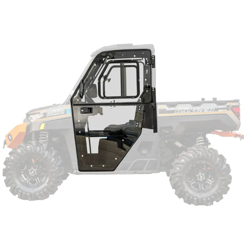 POLARIS RANGER XP CAB ENCLOSURE DOORS CLEAR, SUPER ATV DOOR-P-RAN1K-004-72