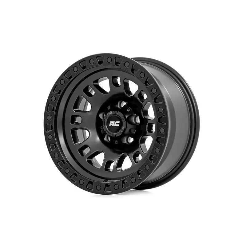 Rough Country 82 Series Wheel | One-Piece | Semi Gloss Black | 15x8 | 5x5.5 | -19mm | 82151814