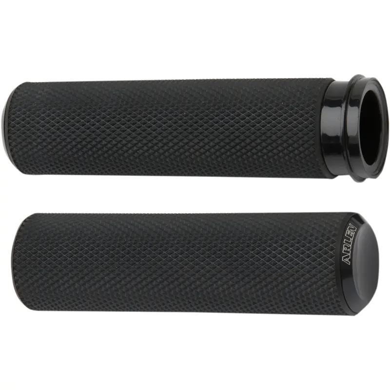 ARLEN NESS Knurled Grips - TBW - Black 07-327