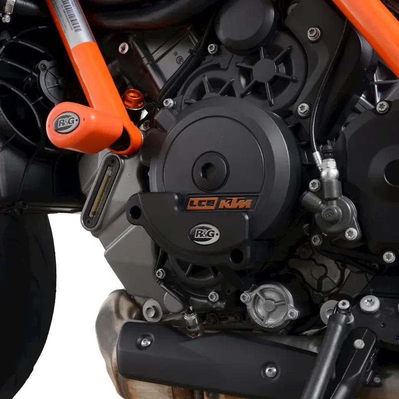 R&G Racing Black Engine Case Sliders LHS For 2020-2023 KTM 1290 Super Duke R