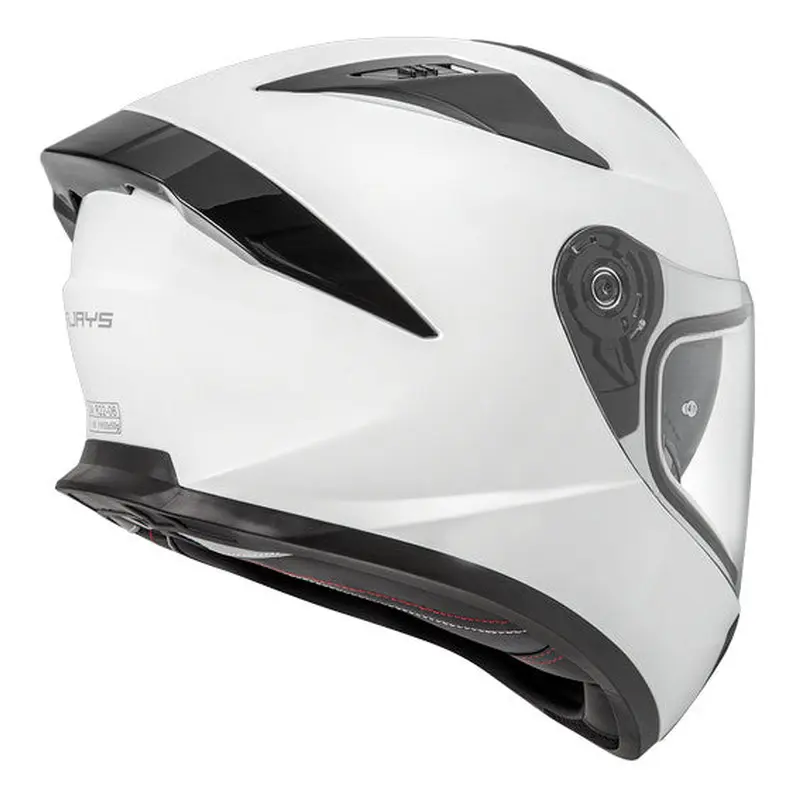 RJAYS APEX IV Helmet - Solid Gloss Wht | Internal Sun-Shield