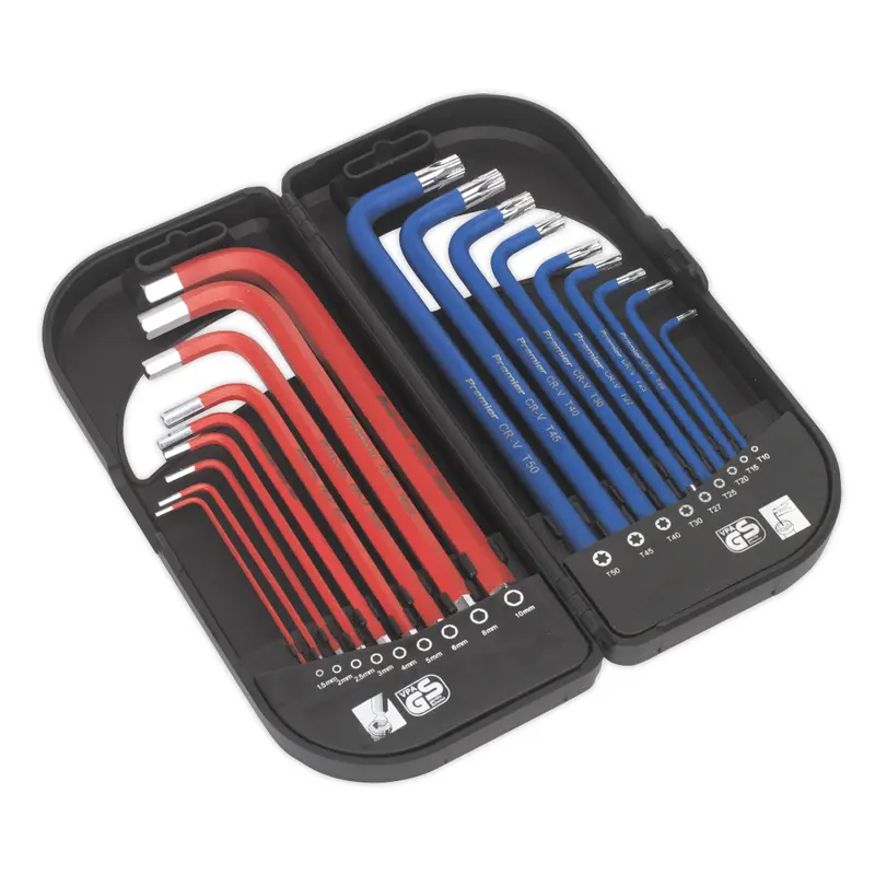 TRX-Star* & Ball-End Hex Key Set 18pc Long Anti-Slip - AK7176