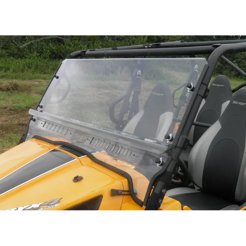 Kawasaki Teryx 4-Seater - 1 Pc Vented Windshield with Clamp Options