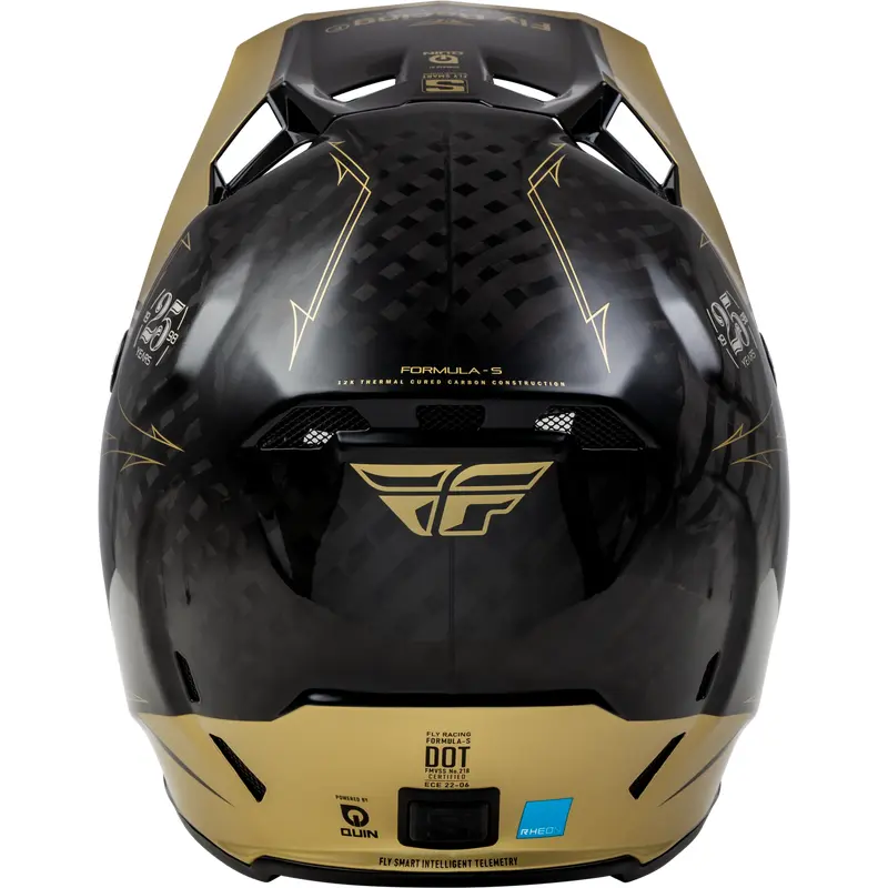 Youth Formula S Carbon Legacy Helmet Black/Gold Yl
