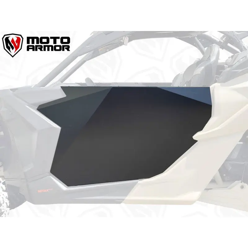 Moto Armor Two Seat Doors Raw Aluminum MA-X3-2-DOOR-RAW