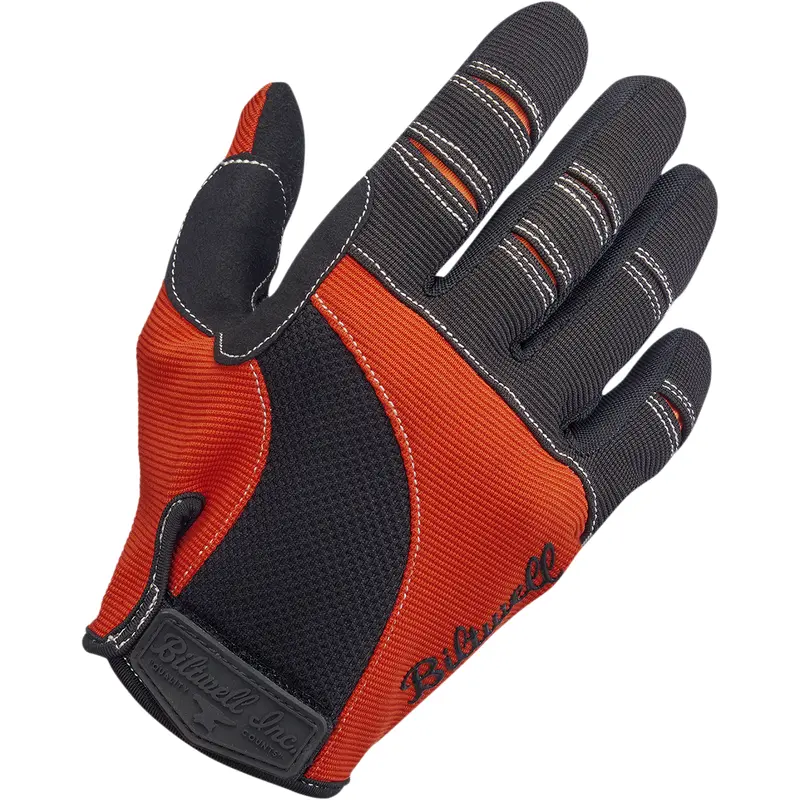 BILTWELL Moto Gloves - Orange/Black - Medium 1501-0106-003