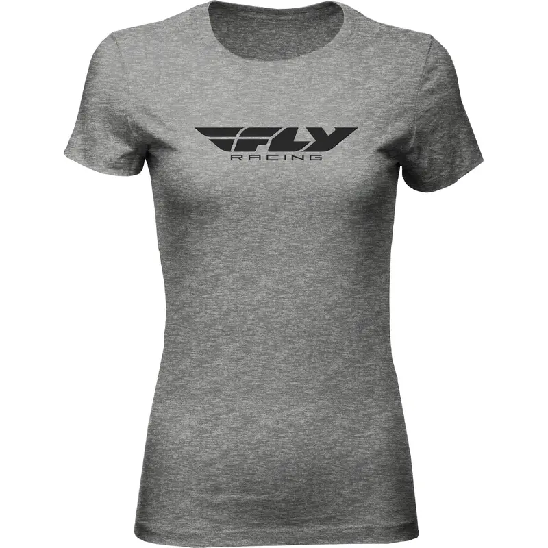 Women's Fly Corporate Tee Dark Grey Heather Lg
