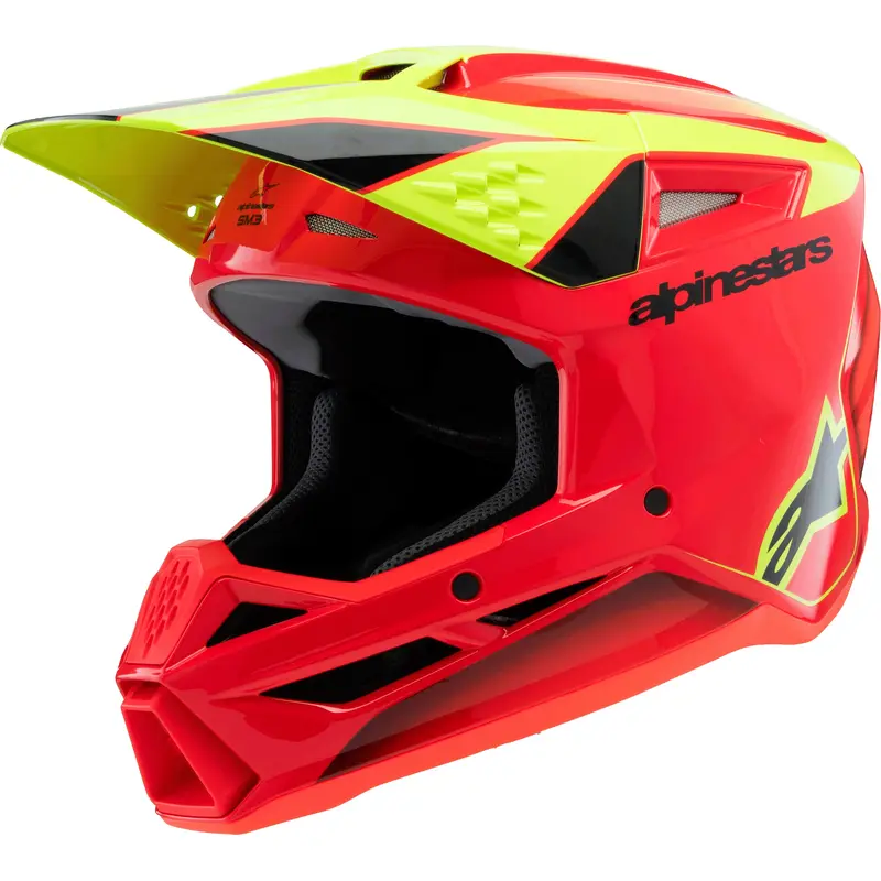 Sm3 Youth Fray Helmet Rd/Ylw Fluo/Blk Ys