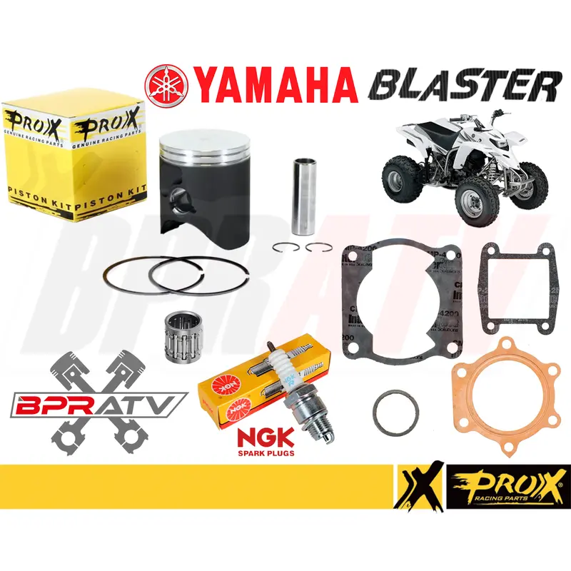 Yamaha Blaster 200 67.25mm Pro X 67.25mm Bore Piston Gaskets Pin Bearing NGK Kit