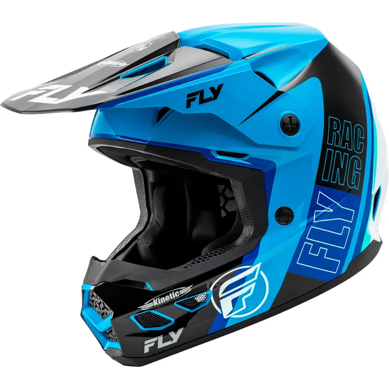 Kinetic Rally Helmet Blue/Black/White 2x