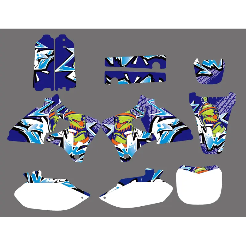 Team Graphics Backgrounds Decals Kit For Yamaha YZ250F YZ400F YZ426F 1998-2002