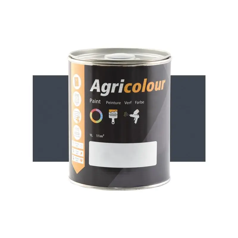 Agricolour - Grey Gloss Paint 1L Tin - Sparex Part No. S.84402